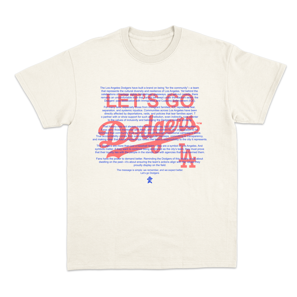 Let's Go Dodgers NATURAL Tee